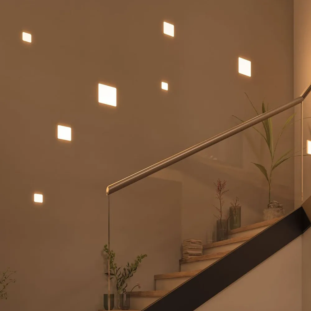 Paulmann LED-panel Veluna 3 000 K kantet 12,5 cm| Kontorbelysning|Spotter I Tak