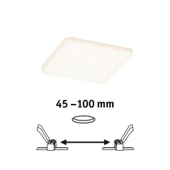 Paulmann LED-panel Veluna 3 000 K kantet 12,5 cm| Kontorbelysning|Spotter I Tak