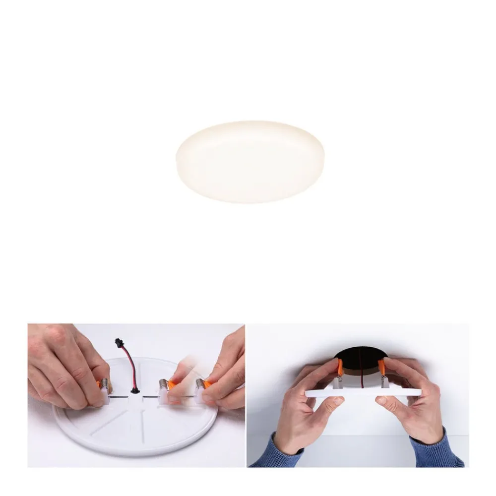 Paulmann LED-panel Veluna 3 000 K rund 7,5 cm| Kontorbelysning|Downlights