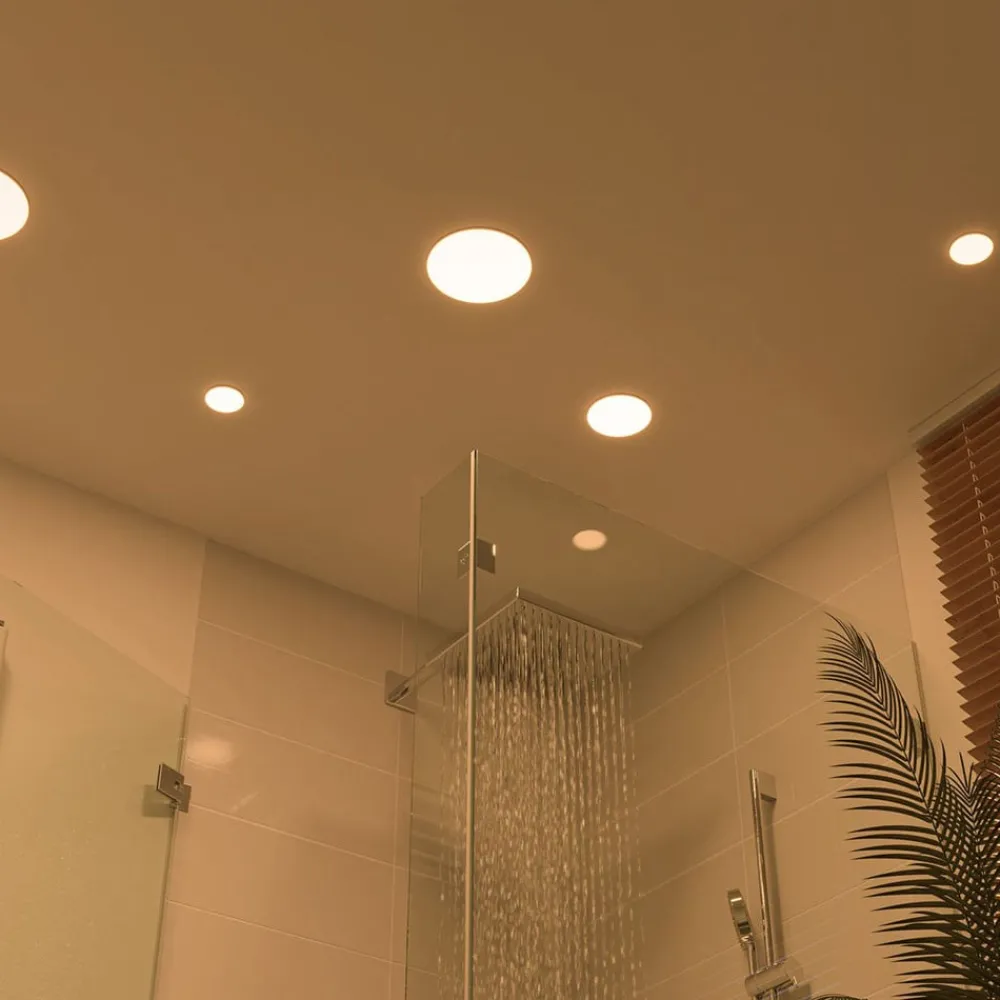 Paulmann LED-panel Veluna 3 000 K rund 7,5 cm| Kontorbelysning|Downlights