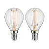Paulmann LED-pære E14 2,7W 2 700 K filament 2-er| E14 Pærer|Filament Pærer