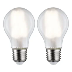 Paulmann LED-pære E27 7W 4 000 K matt 2 stk New