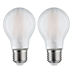 Paulmann LED-pære E27 7W 4 000 K matt 2 stk New
