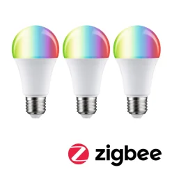 Paulmann LED-pære E27 11W 1055lm ZigBee RGBW 3stk Best