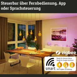 Paulmann LED-rustikk ZigBee E27 6,3W RGBW dim gull Clearance