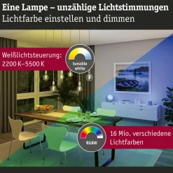 Paulmann LED-rustikk ZigBee E27 6,3W RGBW dim gull Clearance