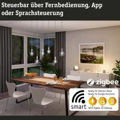 Paulmann LED-rustikk ZigBee E27 7,5W CCT dim gull| Dimbar Led-Pære|Dimbar Led-Pære