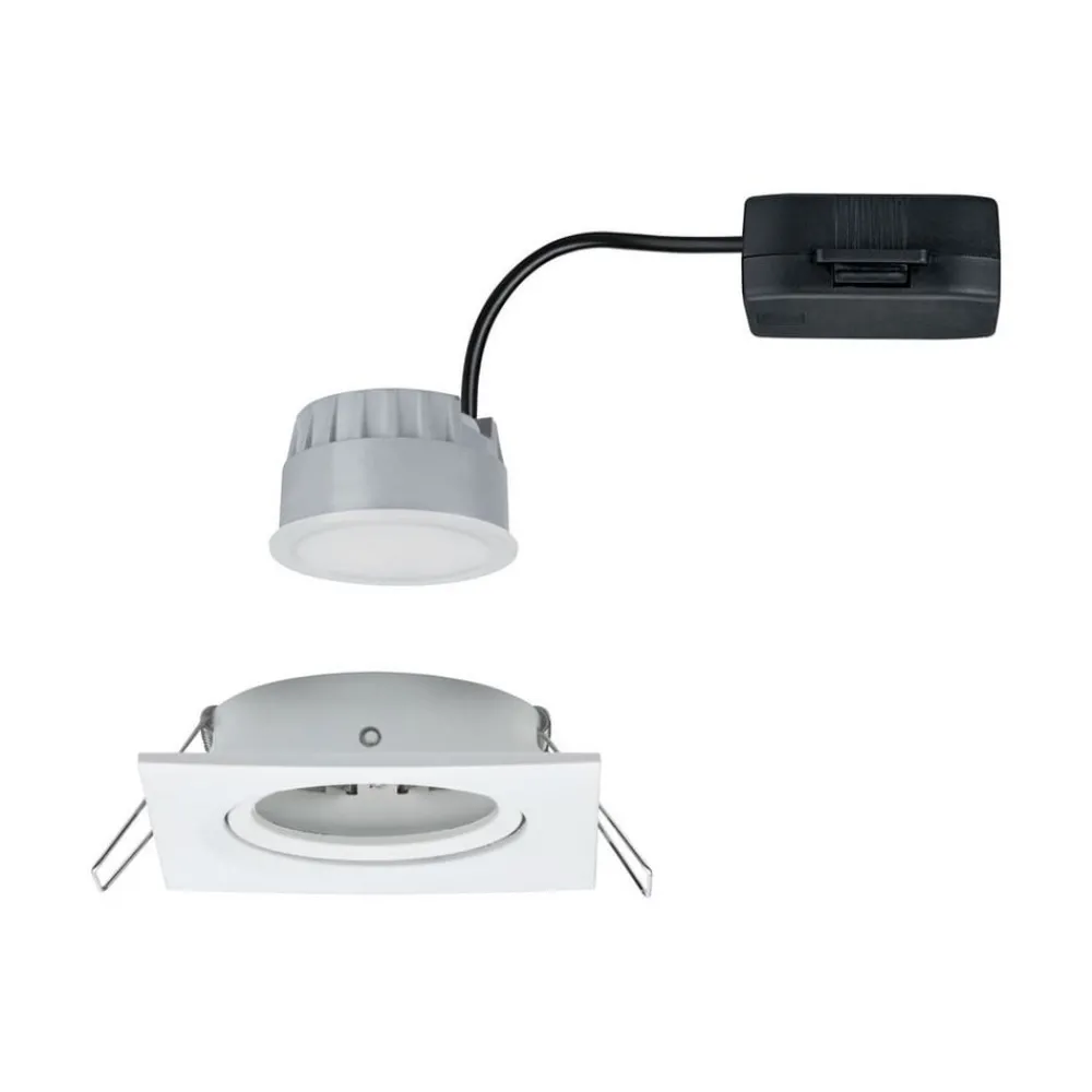 Paulmann LED-spot Nova Coin firkantet dimbar hvit| Butikkbelysning|Downlights
