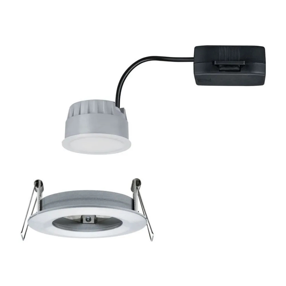 Paulmann LED-spot Nova Coin rund, dimbar, aluminium| Butikkbelysning|Downlights