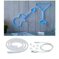 Paulmann LED-stripe Neon Colorflex USB 1 m blå Clearance