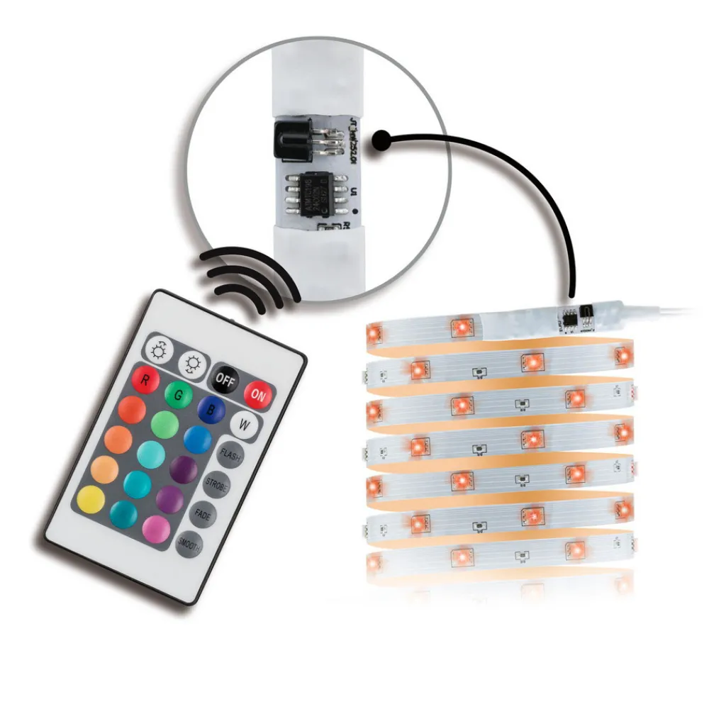 Paulmann LED-stripe sett TIP, 5 m, hvit, plast, RGB Best