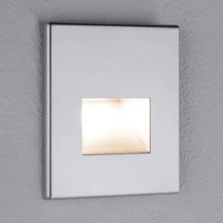 Paulmann LED-vegginnfellingslampe Edge, matt krom Outlet