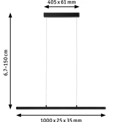 Paulmann Lento LED-pendel ZigBee CCT dim svart| Smarthus Belysning|Pendellamper
