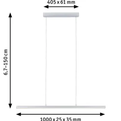 Paulmann Lento pendel 43W krom dim CCT Bluetooth Discount
