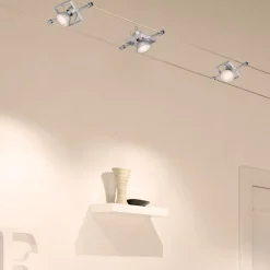 Paulmann Mac II vaiersystem, matt krom, 5 spotter New