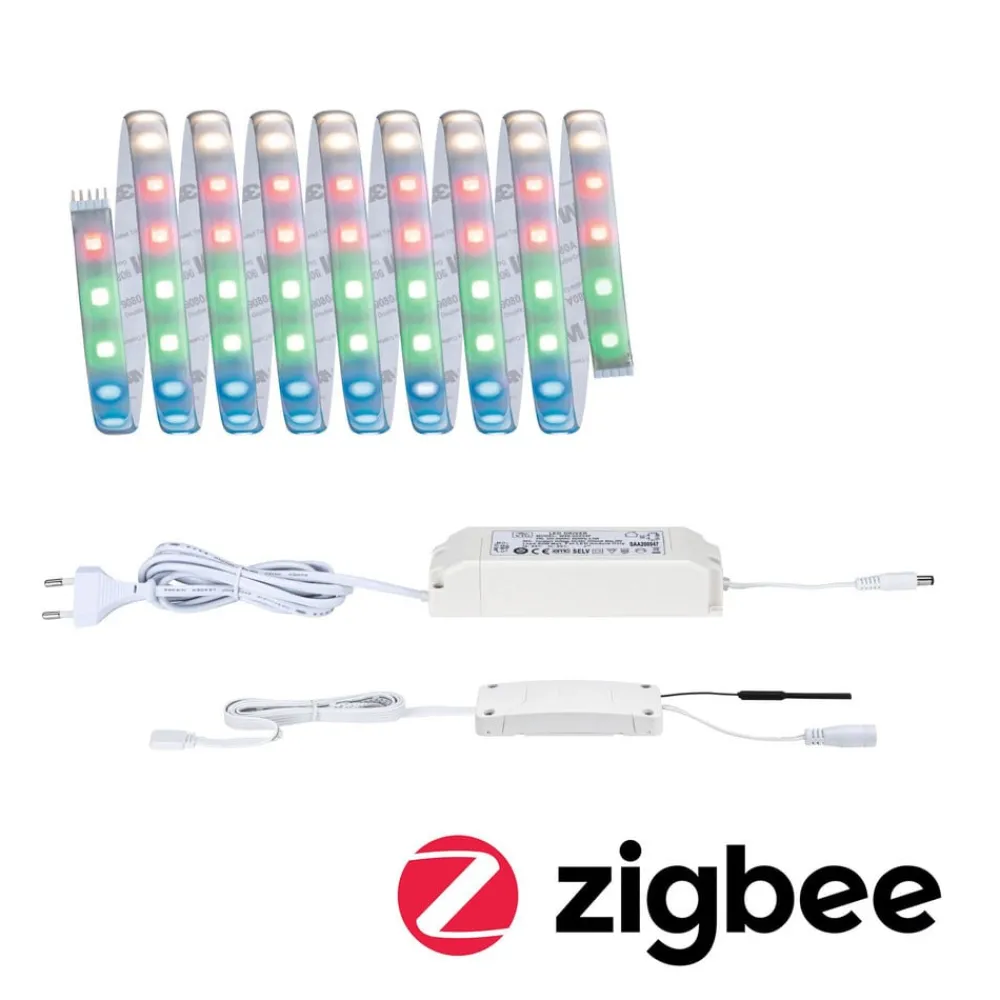 Paulmann MaxLED 500 basic-sett IP44 RGBW ZigBee 3m| Smarthus Belysning|Lysstriper