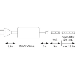 Paulmann MaxLED 500 basissett IP20 varmhvit 5 m Discount