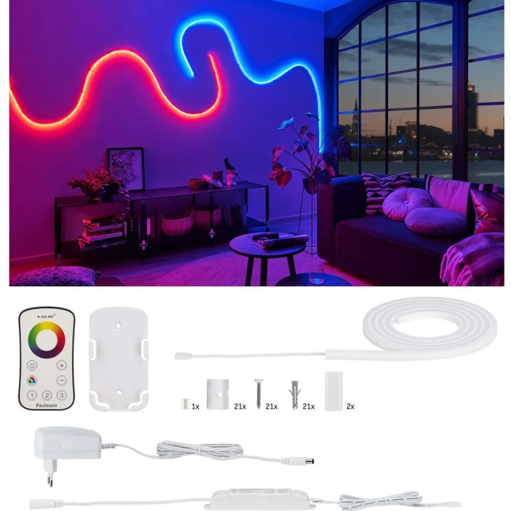 Paulmann MaxLED Flow grunnpakke RGB 1,5m| Dekorasjonsbelysning|Lysstriper