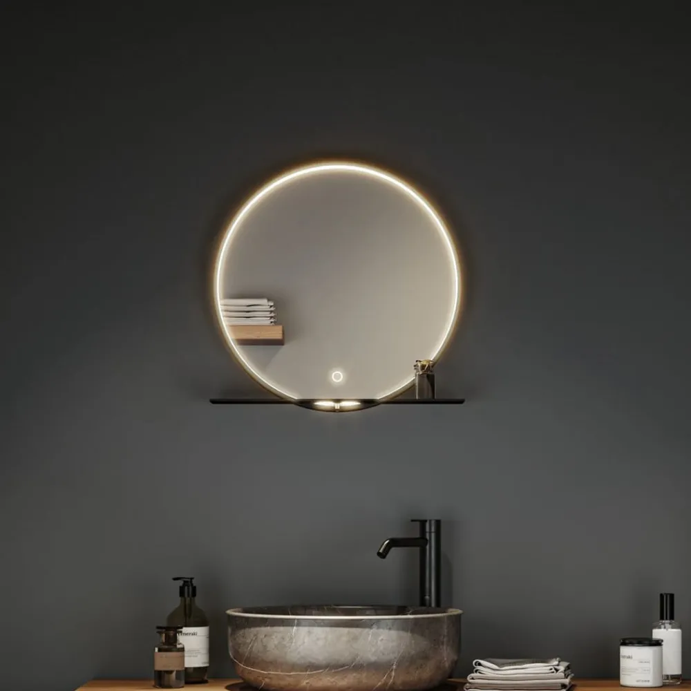 Paulmann Miro LED-veggspeil CCT Ø50cm framelight| Møbel Og Interiør