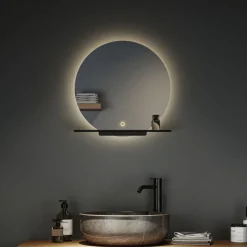 Paulmann Miro LED-veggspeil CCT Ø50cm med bakgrunnsbelysning| Møbel Og Interiør