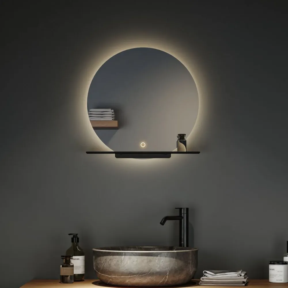 Paulmann Miro LED-veggspeil CCT Ø50cm med bakgrunnsbelysning| Møbel Og Interiør