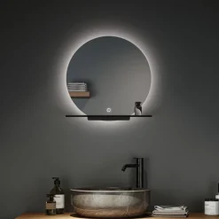 Paulmann Miro LED-veggspeil CCT Ø50cm med bakgrunnsbelysning| Møbel Og Interiør