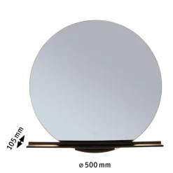 Paulmann Miro LED-veggspeil CCT Ø50cm med bakgrunnsbelysning| Møbel Og Interiør
