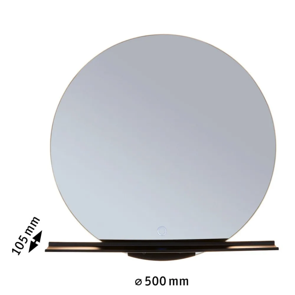 Paulmann Miro LED-veggspeil CCT Ø50cm med bakgrunnsbelysning| Møbel Og Interiør