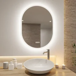 Paulmann Mirra veggspeil 80x60cm CCT dim hvit Discount