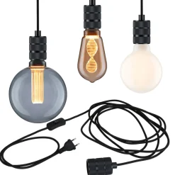 Paulmann Neordic Tilla hengelampe plugg svart| Pendellamper