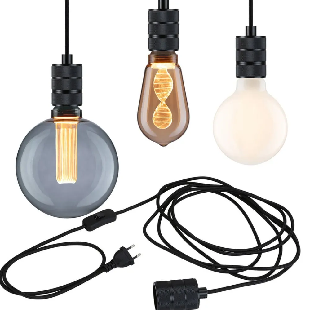 Paulmann Neordic Tilla hengelampe plugg svart| Pendellamper