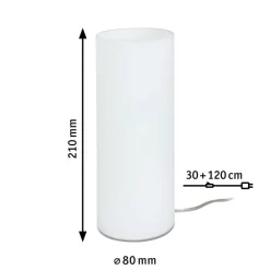 Paulmann Noora bordlampe i opalglass| Bordlamper