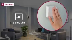 Paulmann Nova Coin 3x rund 3Stepdim stiv svart| Downlights