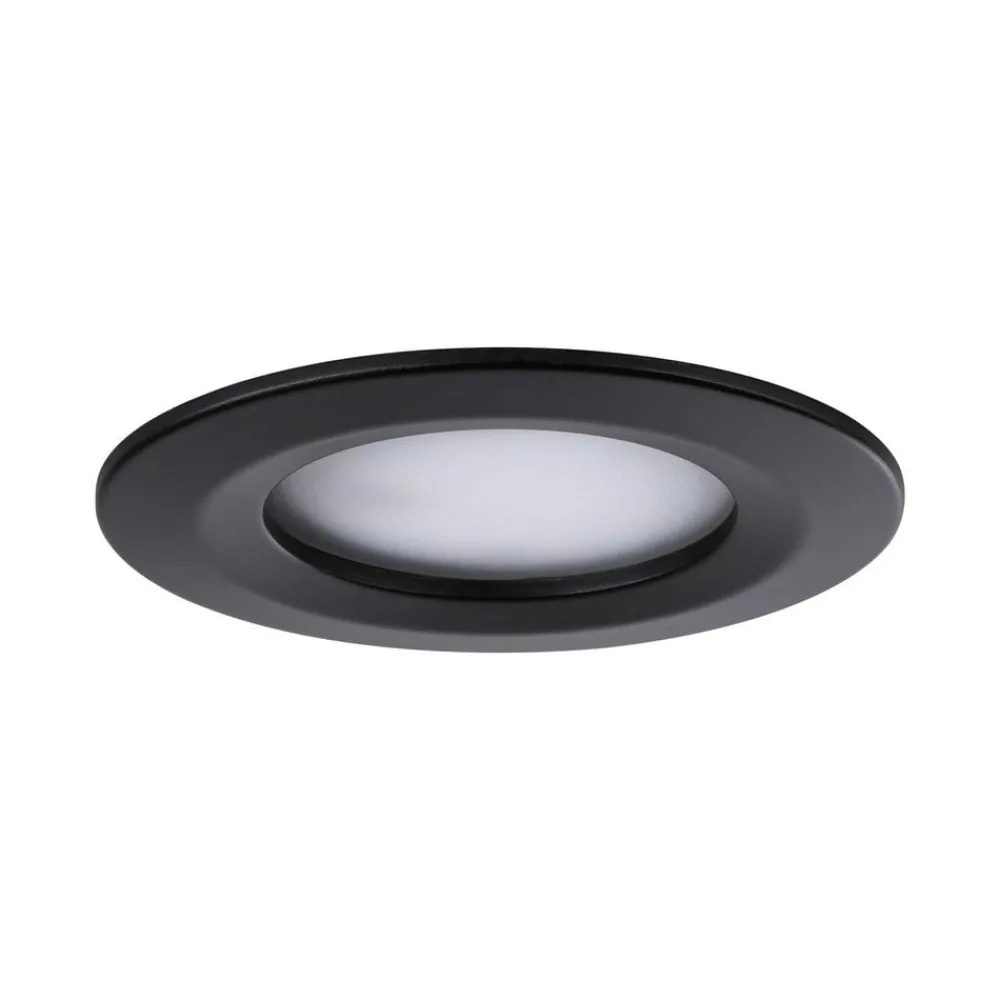 Paulmann Nova Coin 3x rund 3Stepdim stiv svart| Downlights
