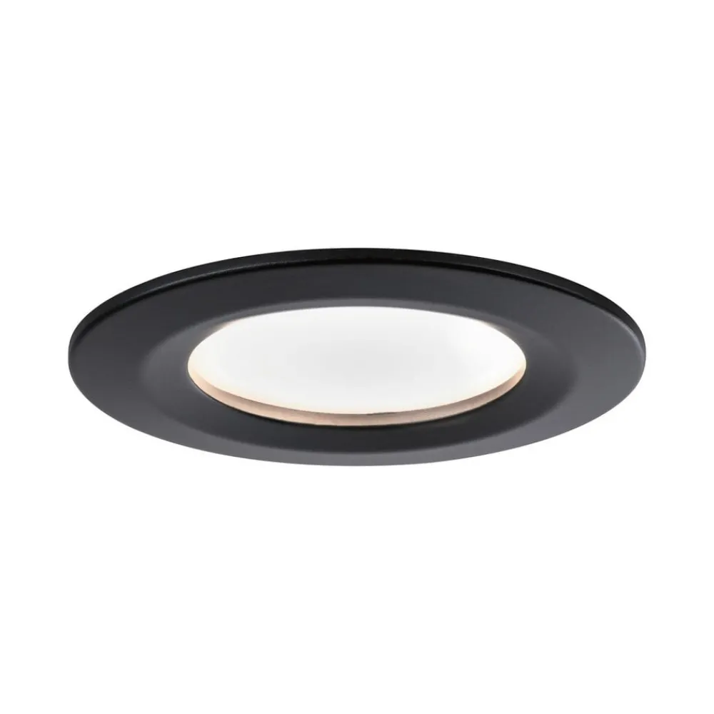 Paulmann Nova Coin 3x rund 3Stepdim stiv svart| Downlights