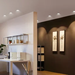 Paulmann Nova downlight IP65 rund dreibart, hvit Best