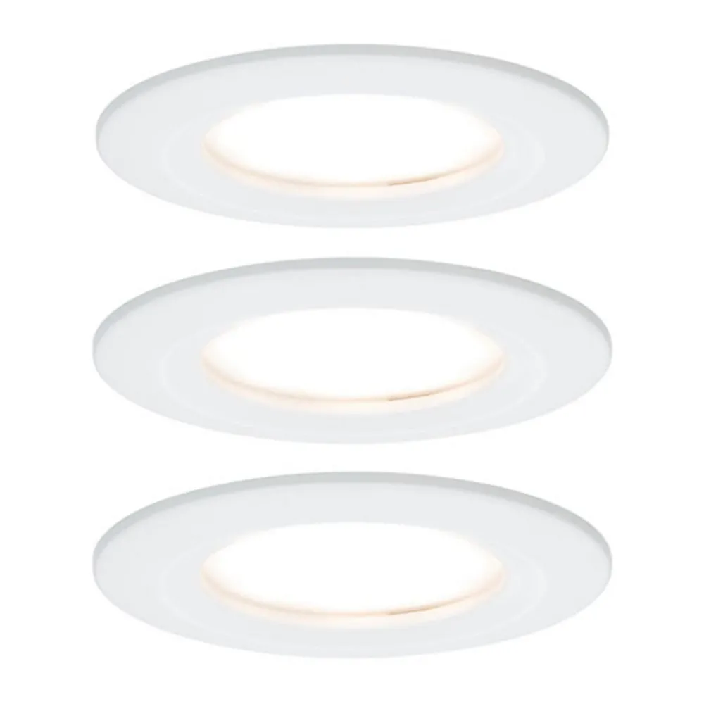 Paulmann Nova LED-downlight 3-er, rigid, hvit Hot