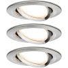 Paulmann Nova LED-downlight 3-er, roterbar, jern| Downlights