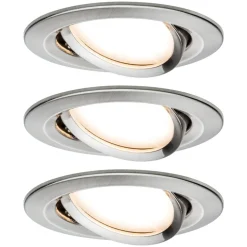 Paulmann Nova LED-downlight 3-er, roterbar, jern| Downlights