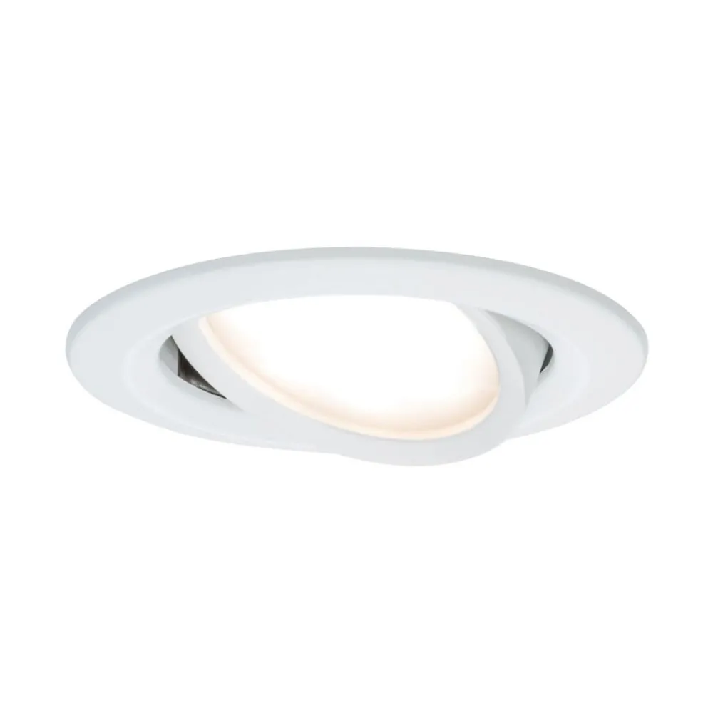 Paulmann Nova LED-downlight 3er, roterbar, hvit| Downlights