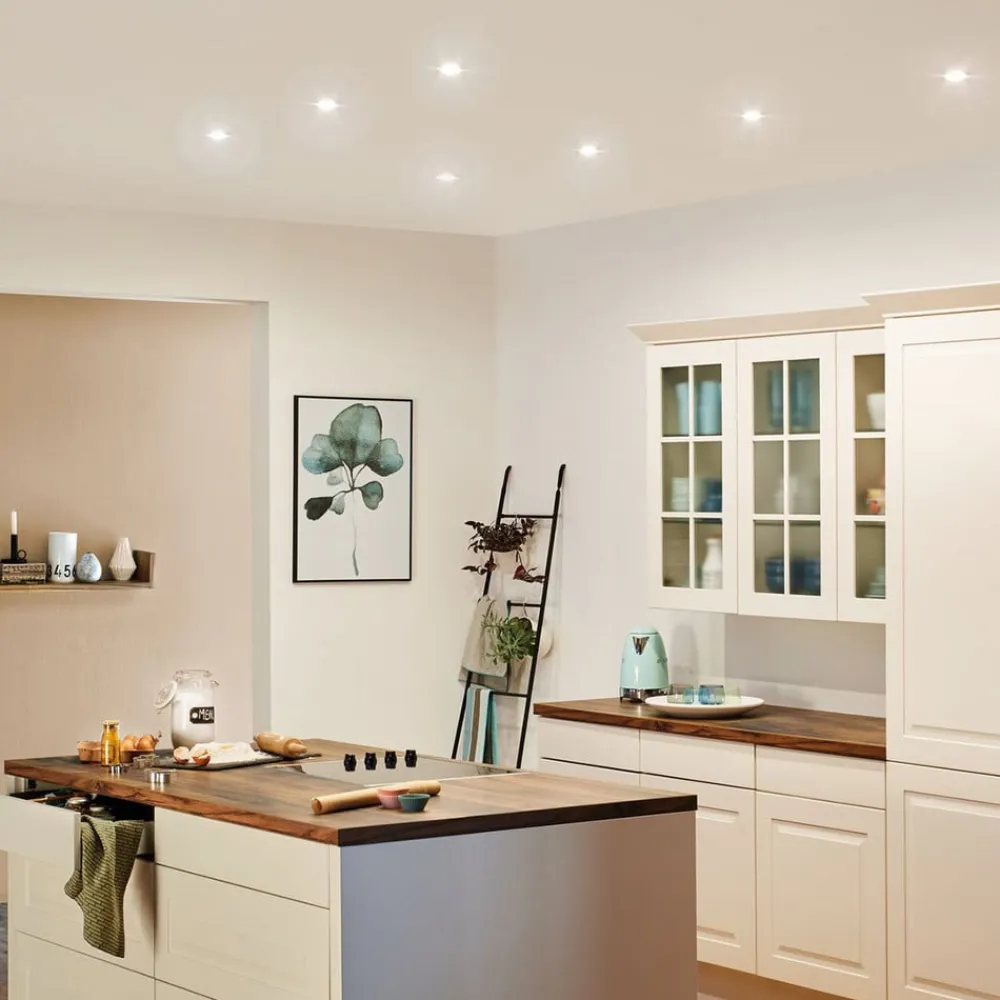 Paulmann Nova LED-downlight 3er, roterbar, hvit| Downlights