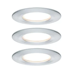 Paulmann Nova LED-downlight 3er rund rigid alu| Downlights
