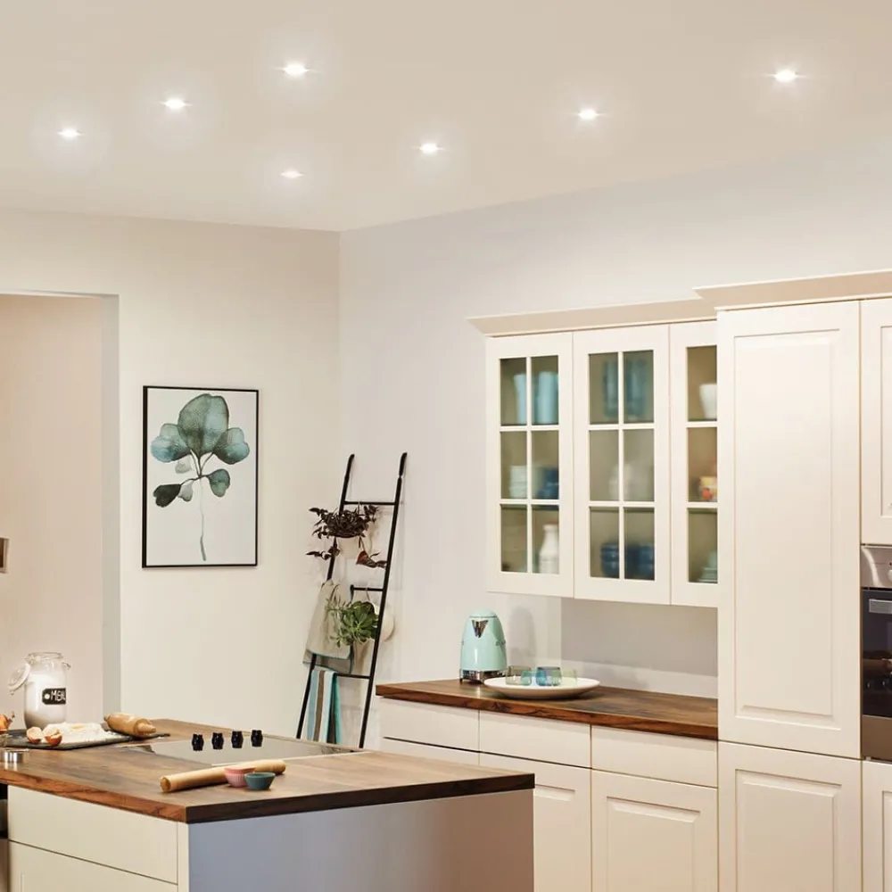 Paulmann Nova LED-downlight 3er rund rigid alu| Downlights