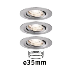 Paulmann Nova mini downlight 3er, roterbar, jern| Downlights|Spotter I Tak