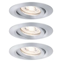 Paulmann Nova mini downlight 3er, roterbar, alu| Downlights