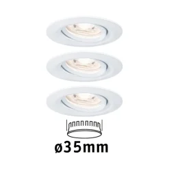 Paulmann Nova mini downlight 3er, roterbar, hvit Clearance