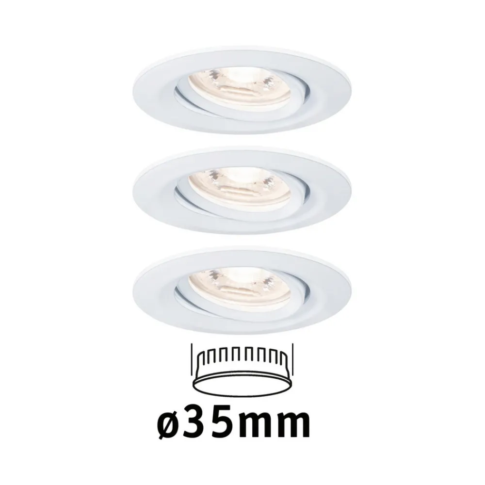 Paulmann Nova mini downlight 3er, roterbar, hvit Clearance