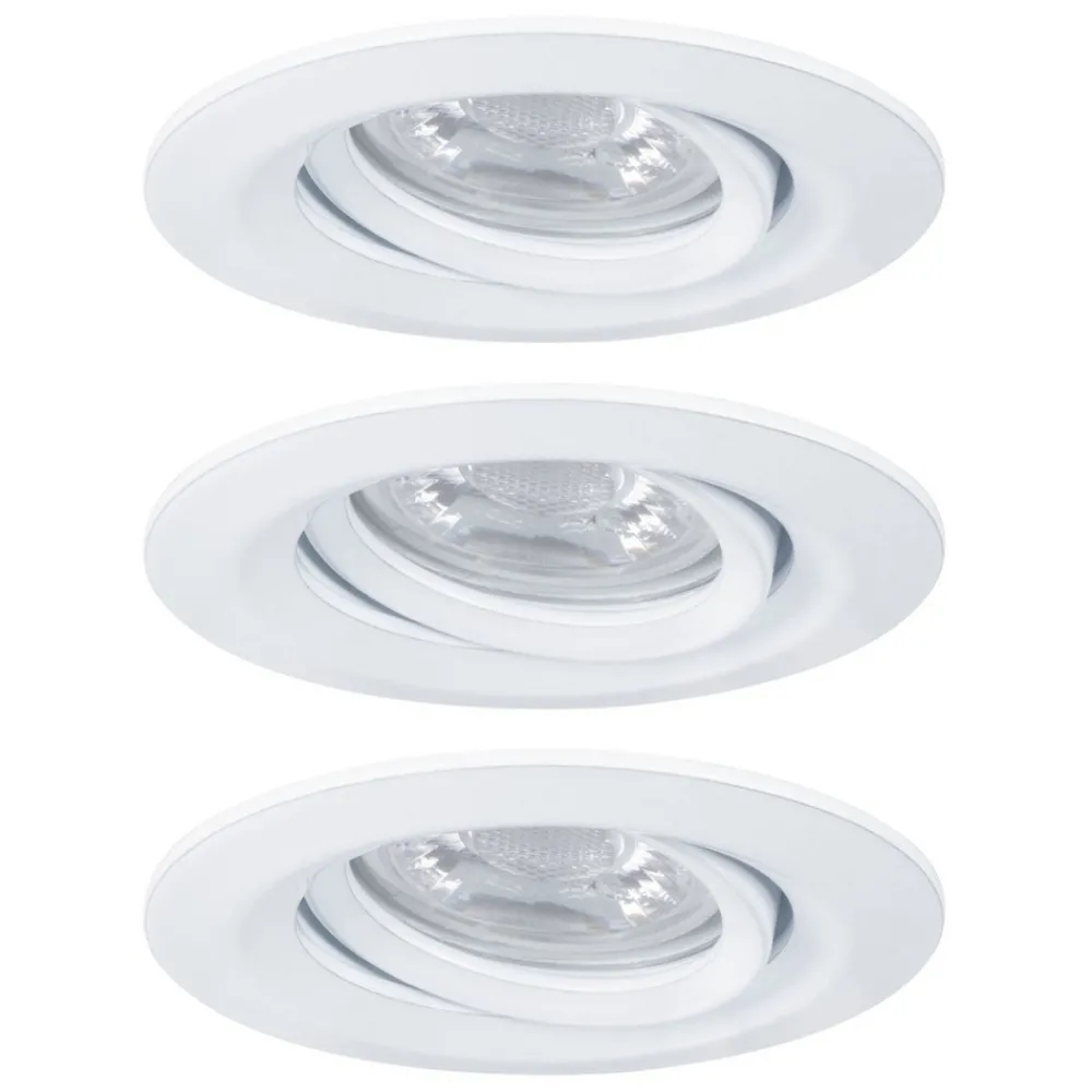 Paulmann Nova mini downlight 3er, roterbar, hvit Clearance