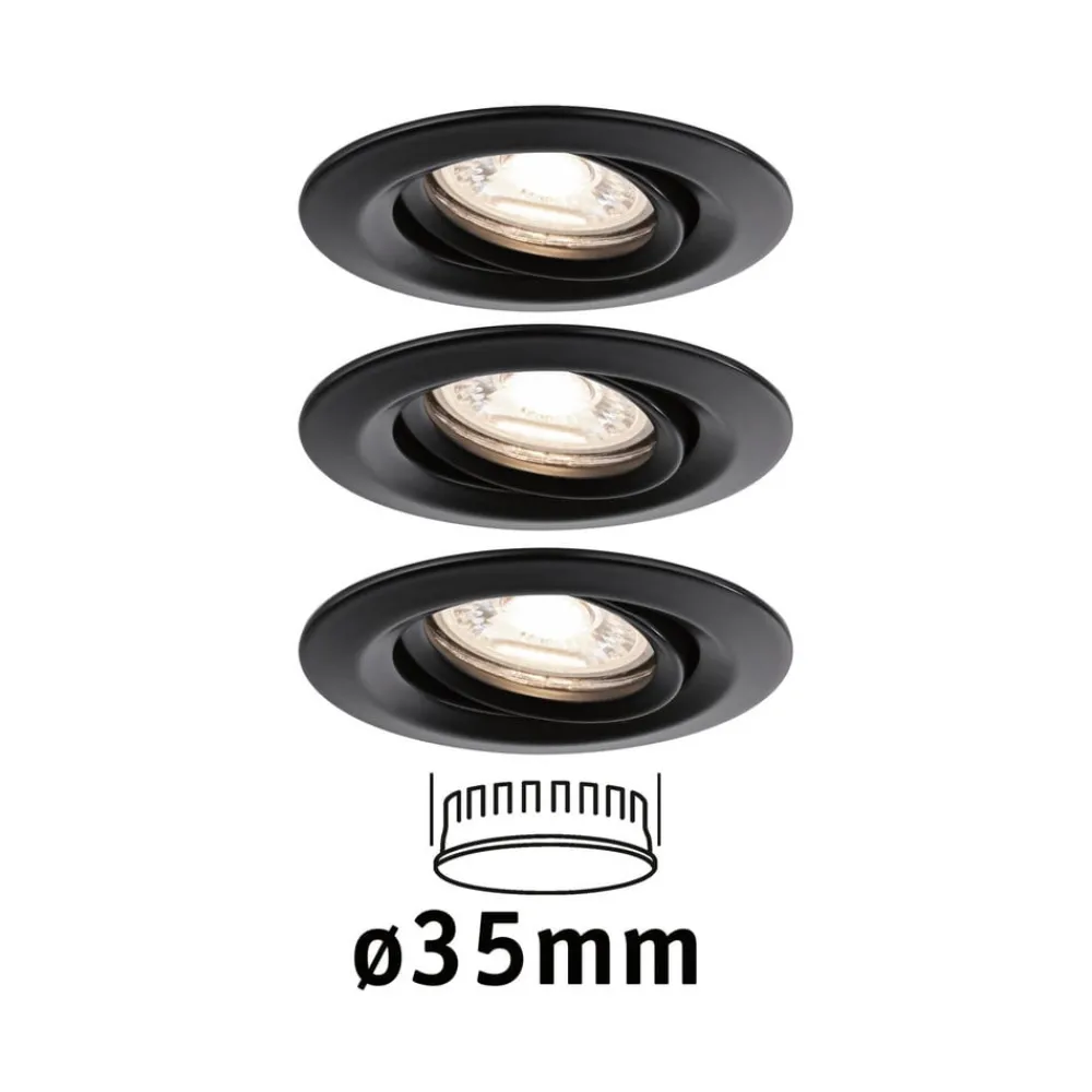 Paulmann Nova Mini Plus LED easydim 3 svart| Downlights