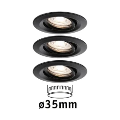 Paulmann Nova Mini Plus LED easydim 3 svart| Downlights